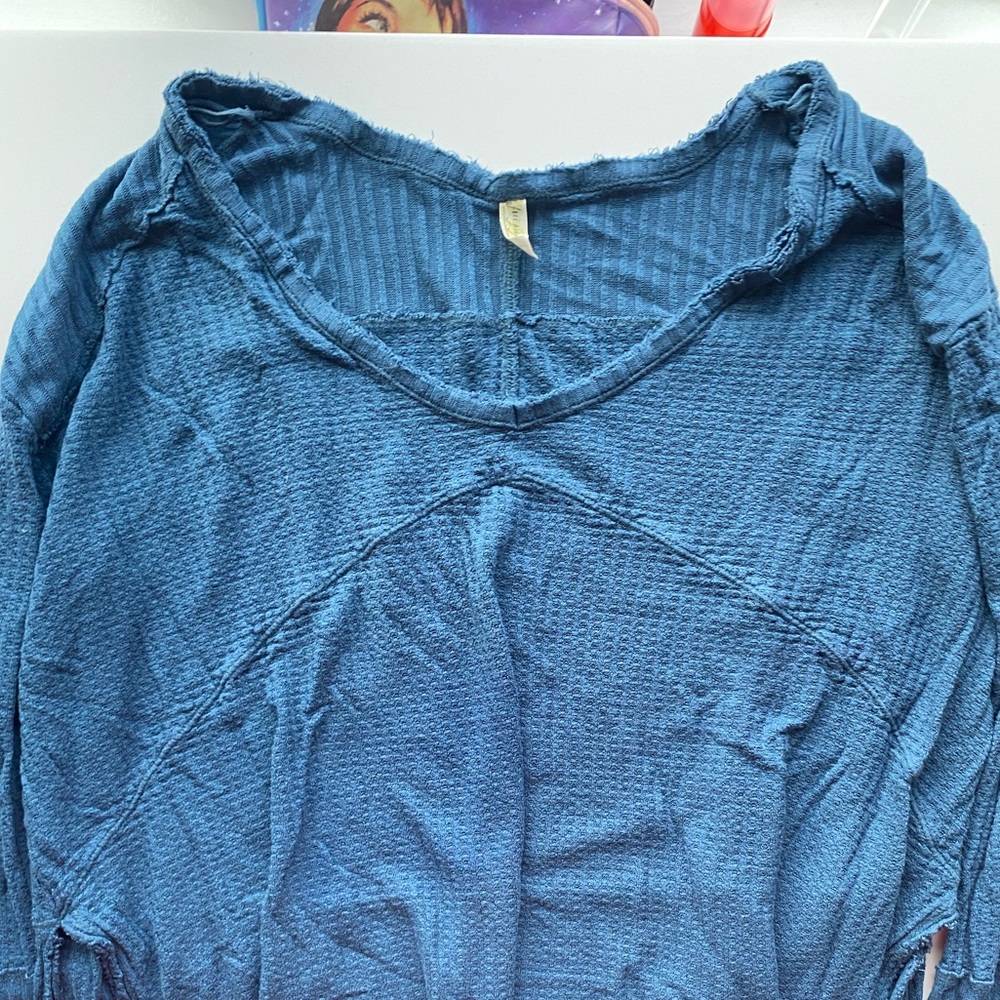 Free People Waffle long sleeve